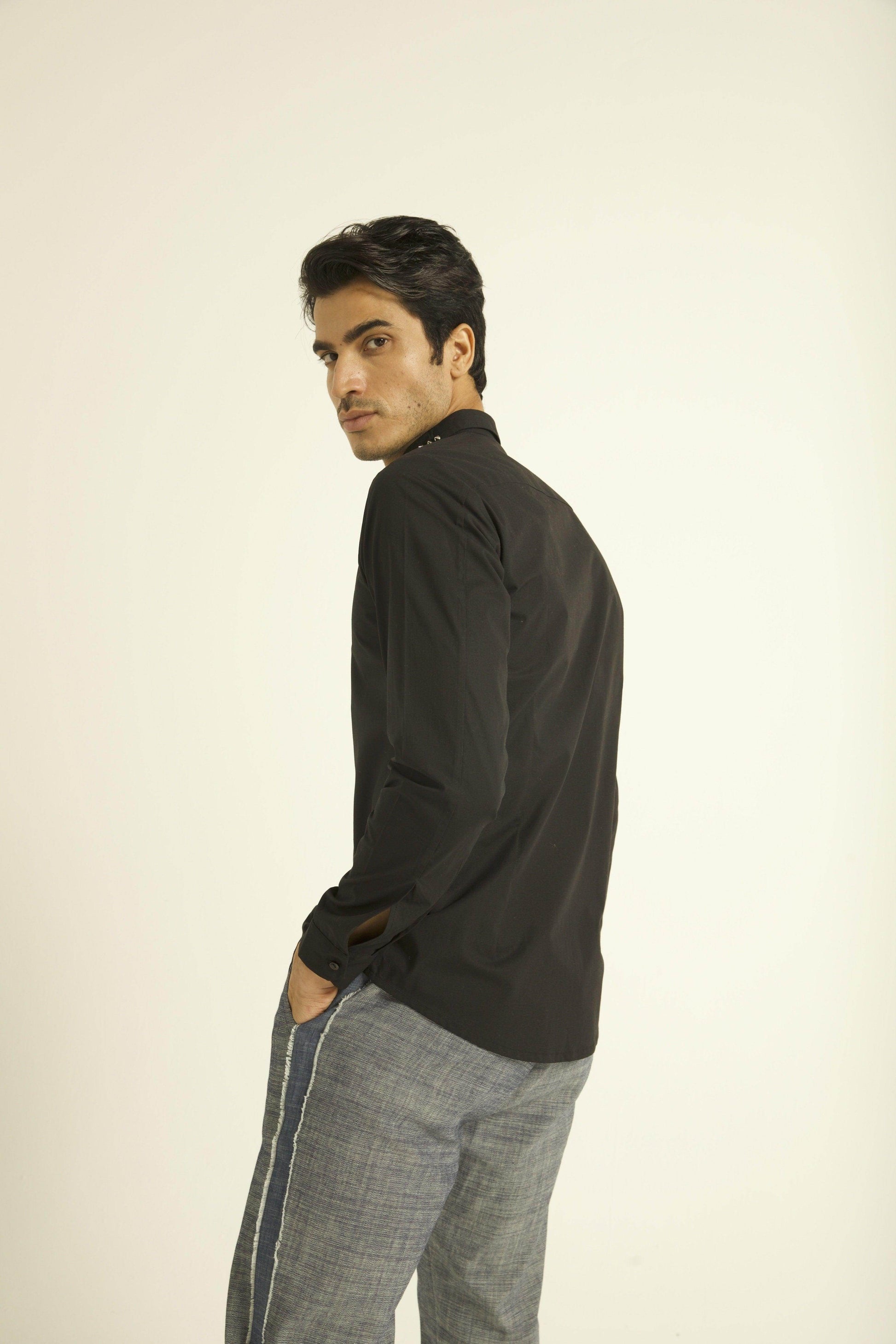 STUD COLLAR SHIRT - dash and dot