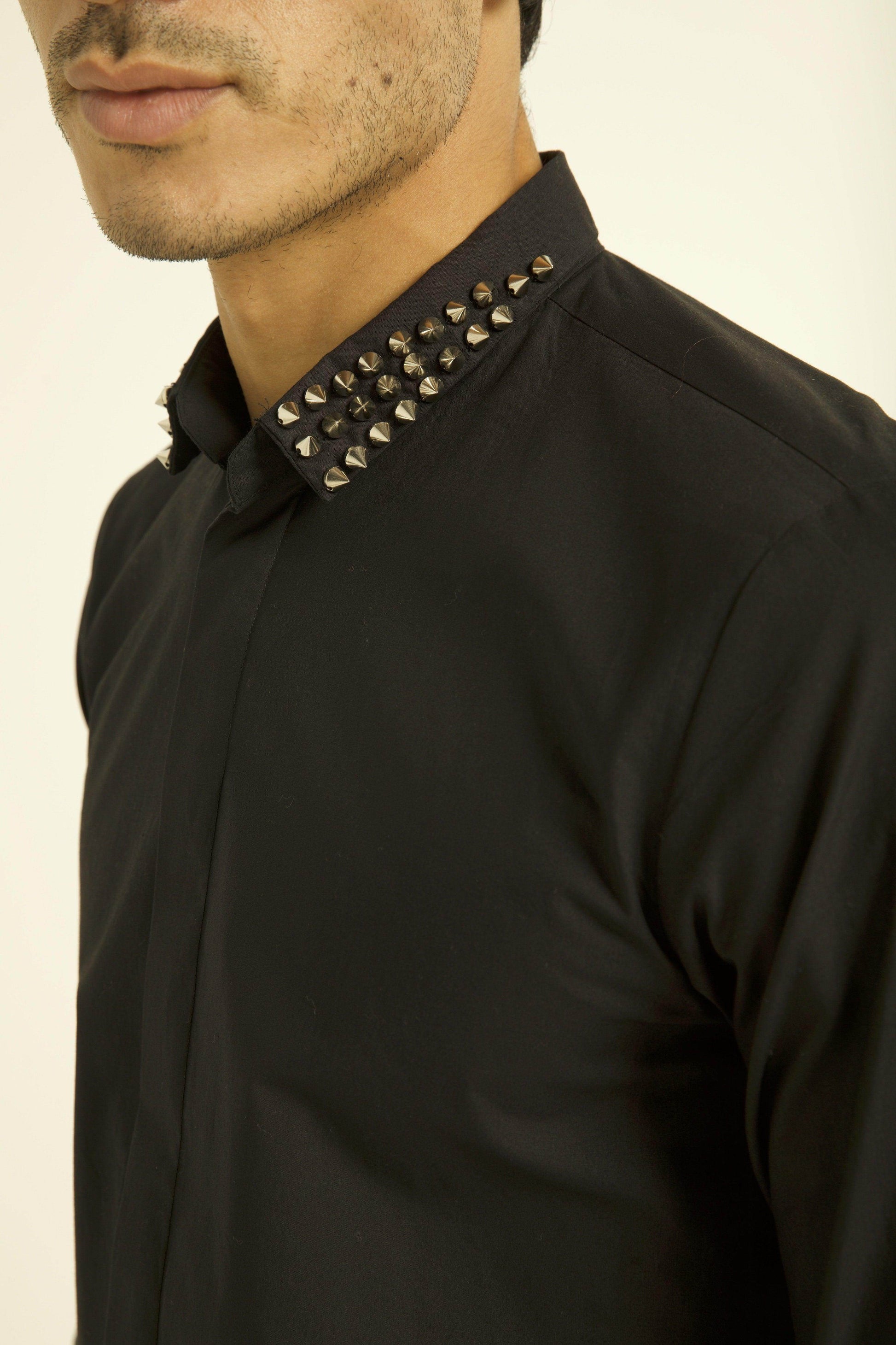 STUD COLLAR SHIRT - dash and dot