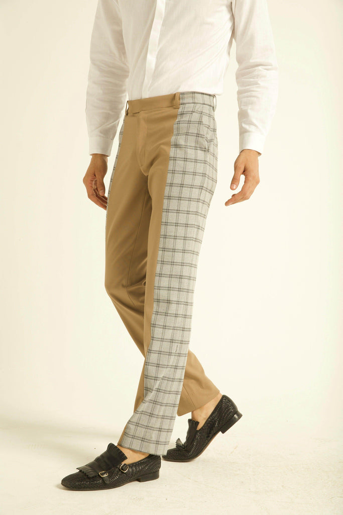 CHECK BLOCK PANT - dash and dot dash and dot