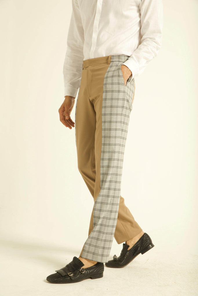 CHECK BLOCK PANT - dash and dot dash and dot