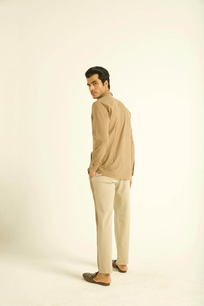 BEIGE TUXEDO PANT - dash and dot dash and dot