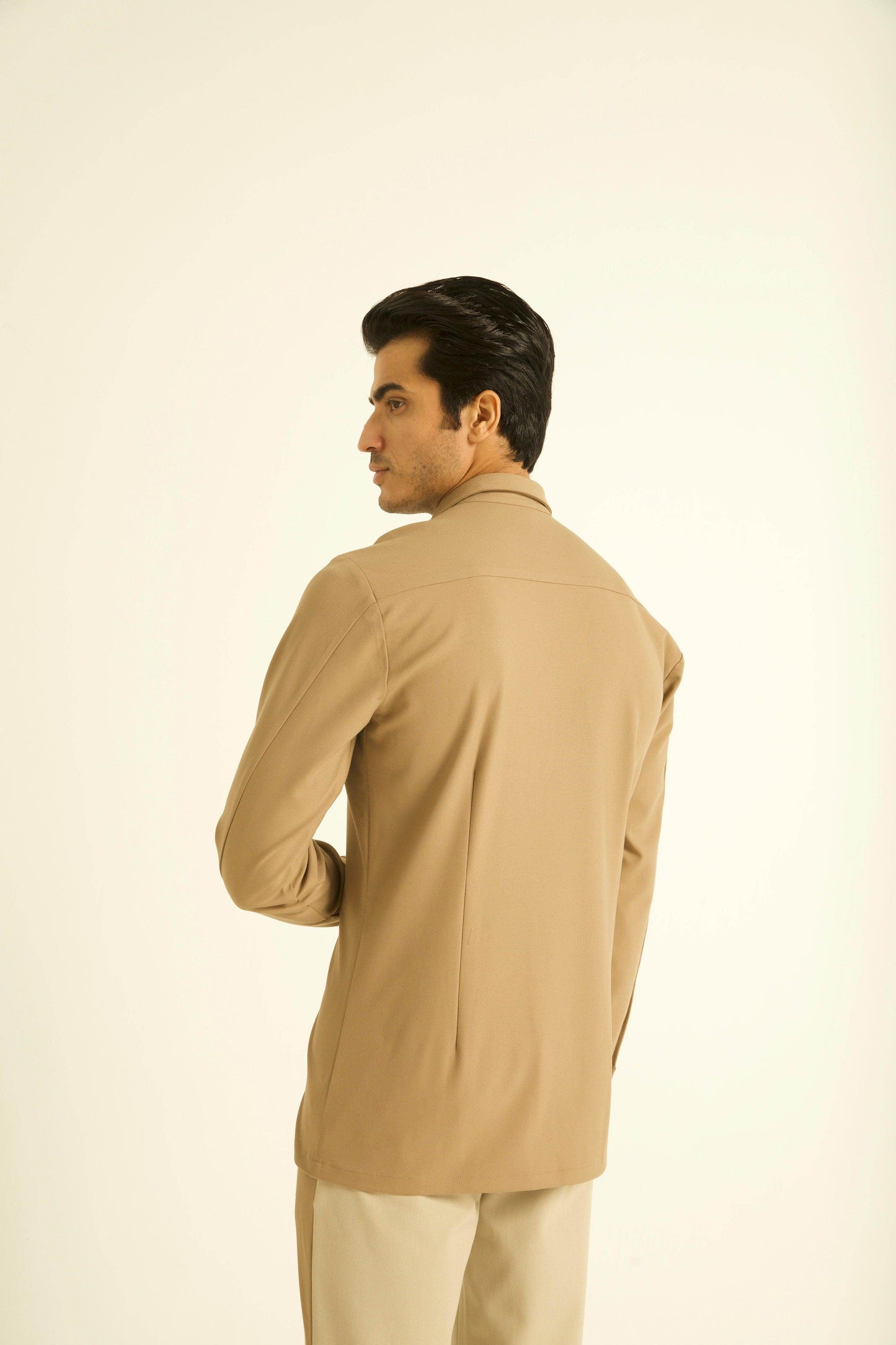 KHAKI BIB SHIRT - dash and dot