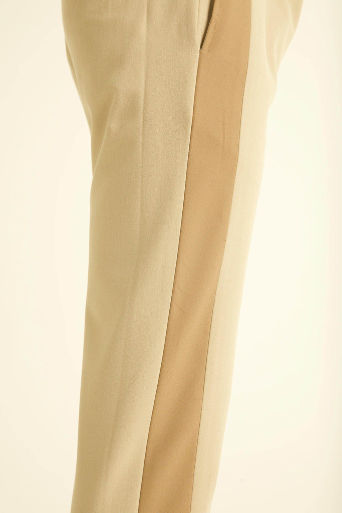 BEIGE TUXEDO PANT - dash and dot dash and dot