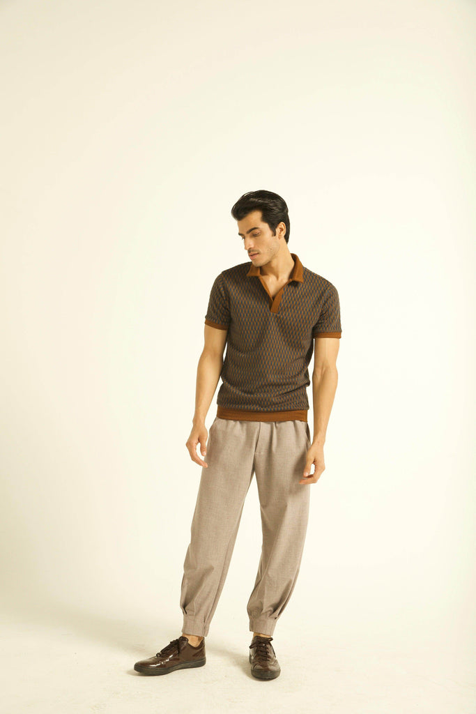 JACQUARD POLO - dash and dot dash and dot