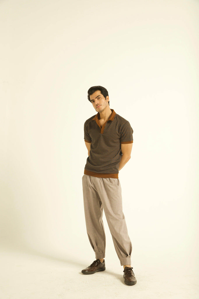 JACQUARD POLO - dash and dot dash and dot