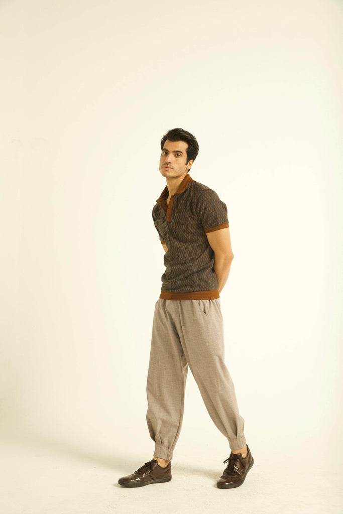 JACQUARD POLO - dash and dot dash and dot