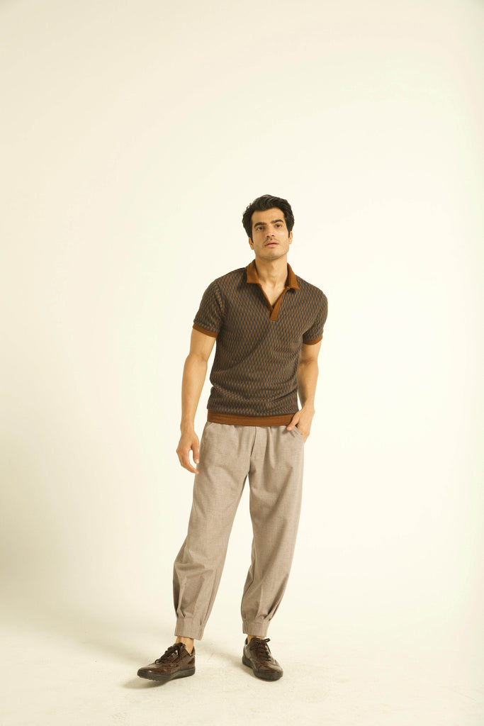 JACQUARD POLO - dash and dot dash and dot