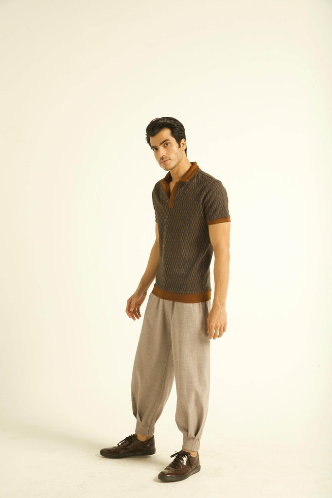 JACQUARD POLO - dash and dot dash and dot