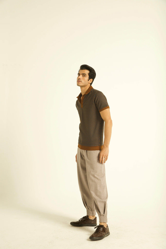 JACQUARD POLO - dash and dot dash and dot