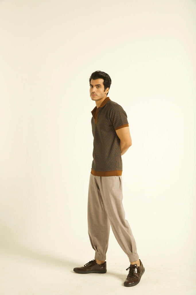 JACQUARD POLO - dash and dot dash and dot