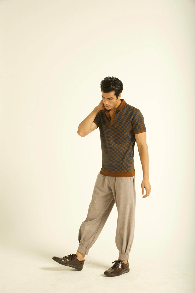 JACQUARD POLO - dash and dot dash and dot