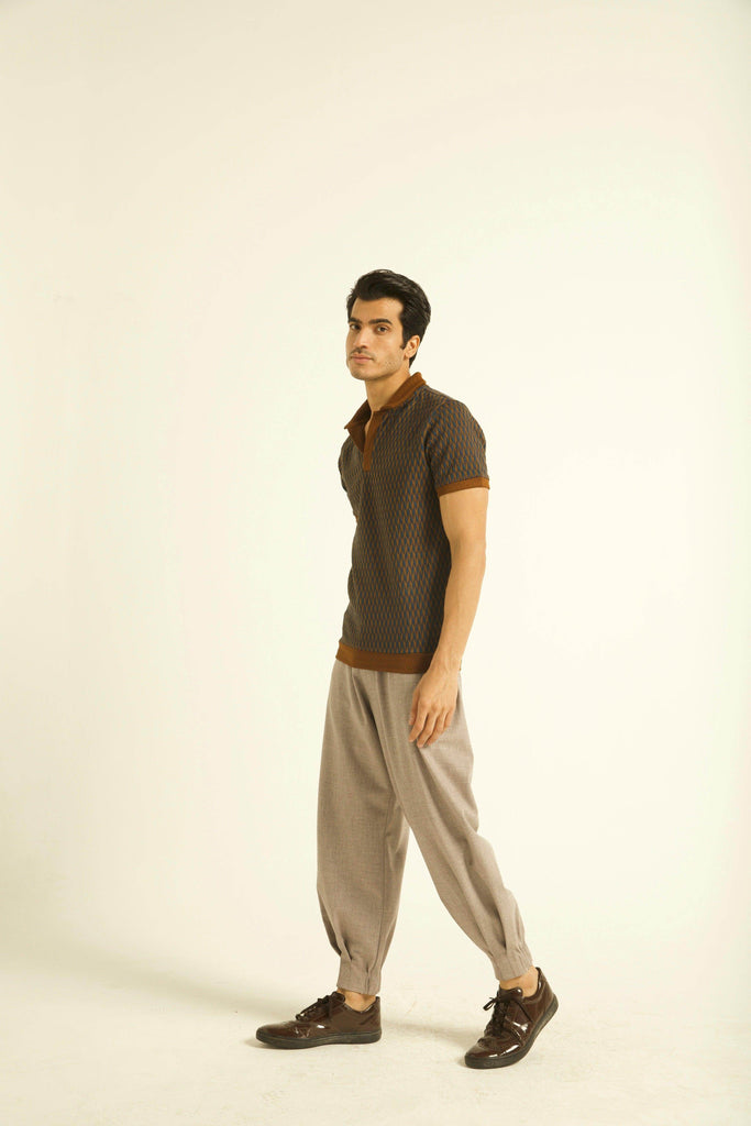 JACQUARD POLO - dash and dot dash and dot