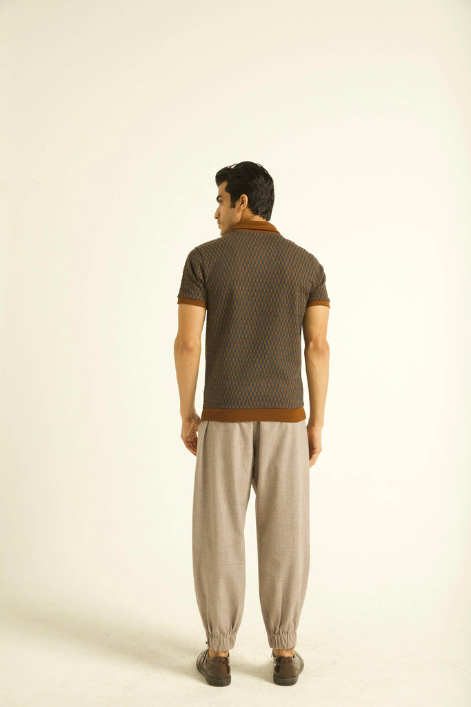 JACQUARD POLO - dash and dot dash and dot