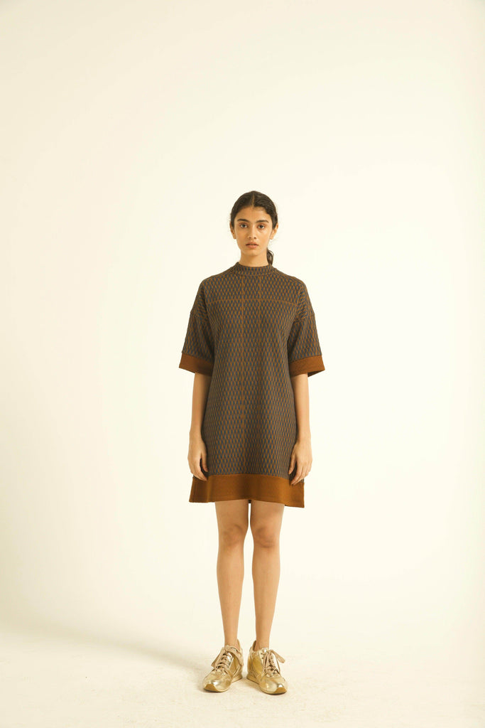 HIGH NECK DRESS - dash and dot dash and dot