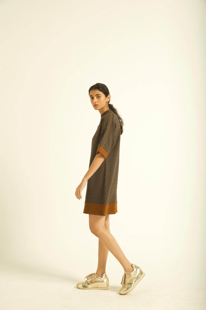 HIGH NECK DRESS - dash and dot dash and dot