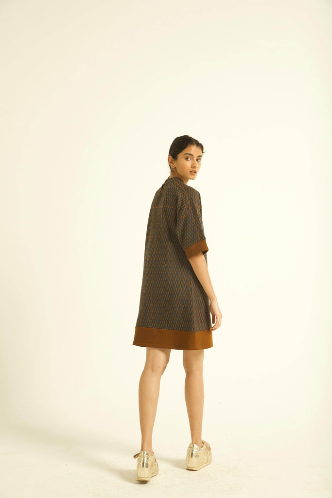 HIGH NECK DRESS - dash and dot dash and dot