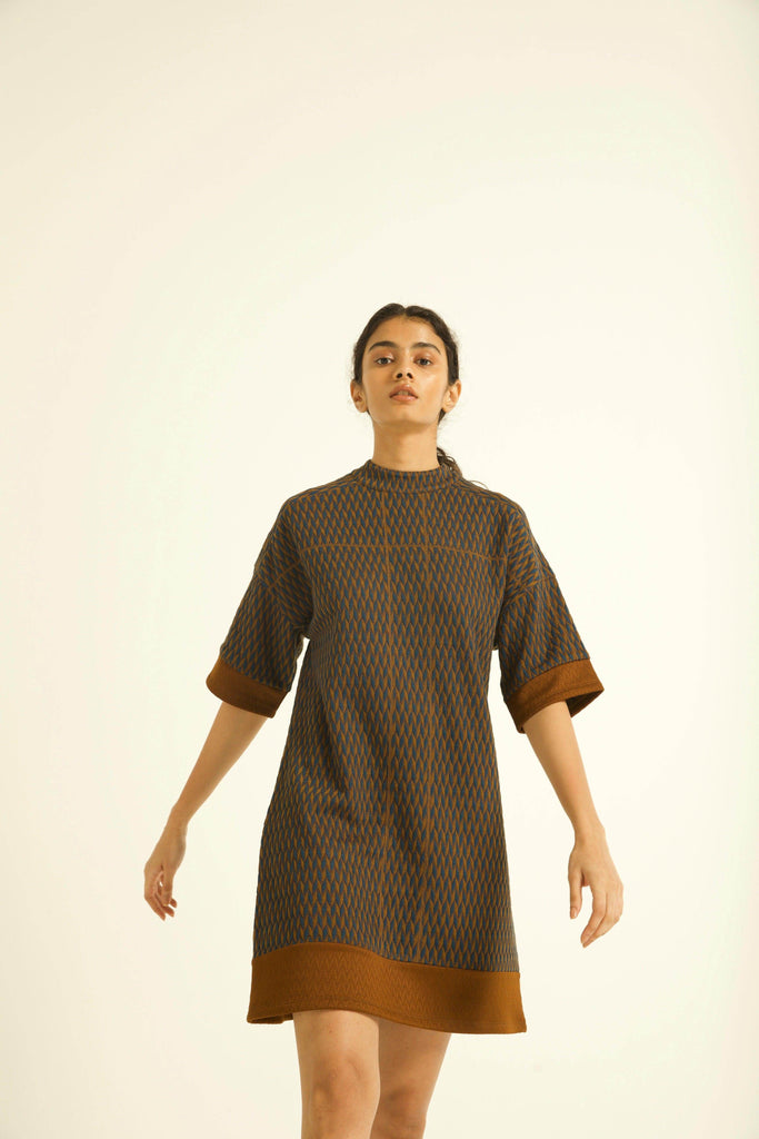 HIGH NECK DRESS - dash and dot dash and dot