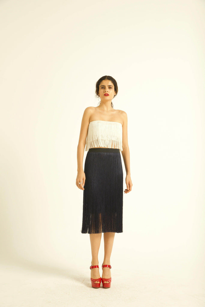 FRINGE BANDEAU - dash and dot dash and dot