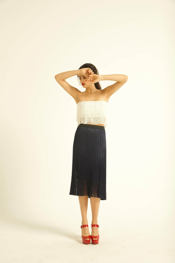 FRINGE BANDEAU - dash and dot dash and dot