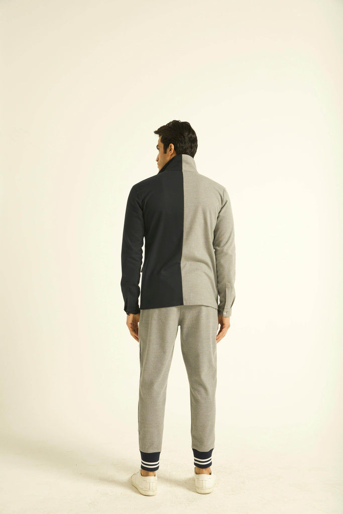 GREY JOGGER WITH RIB - dash and dot dash and dot