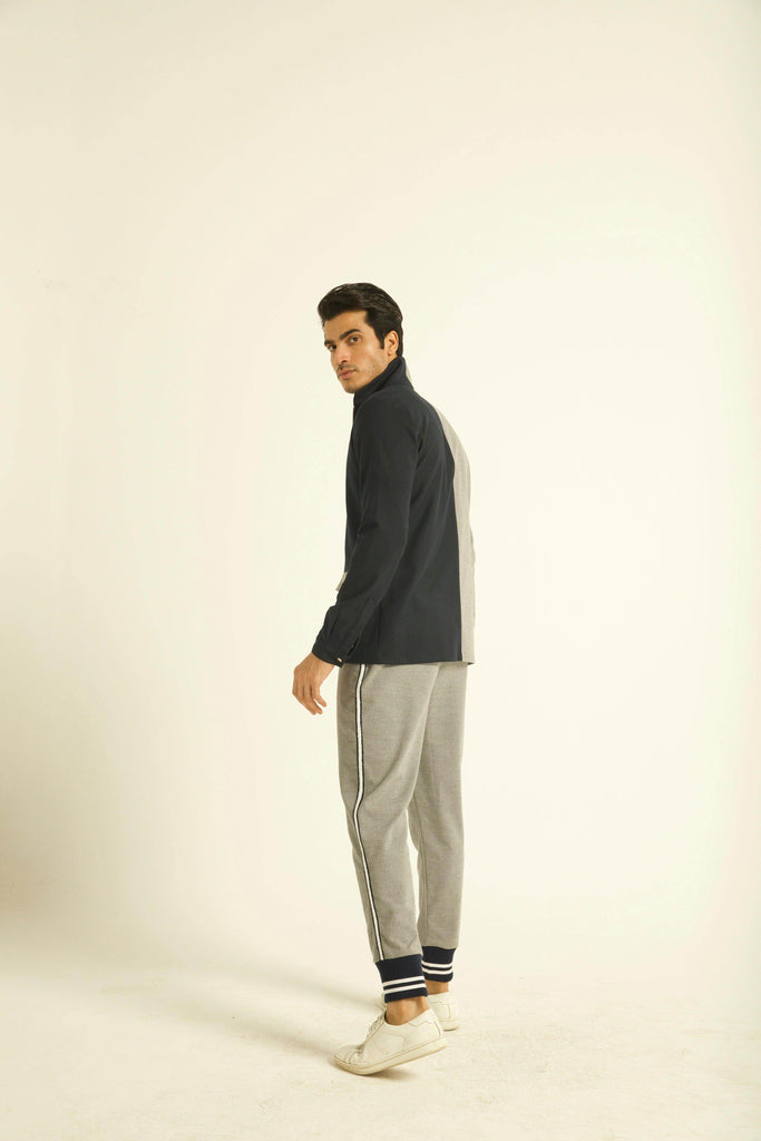 GREY JOGGER WITH RIB - dash and dot dash and dot