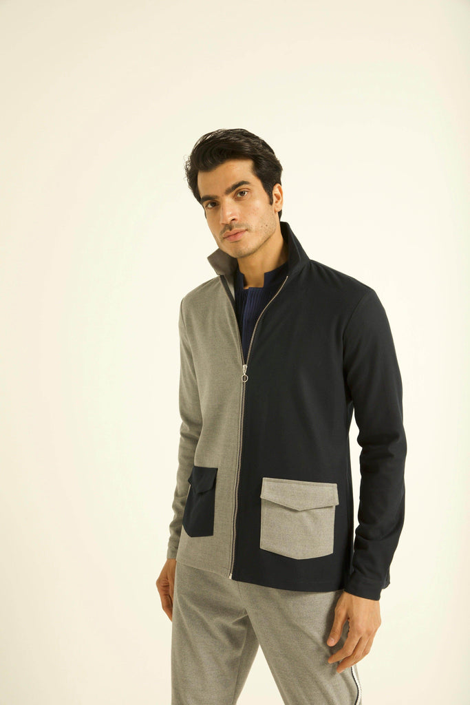 HALF & HALF JACKET - dash and dot dash and dot