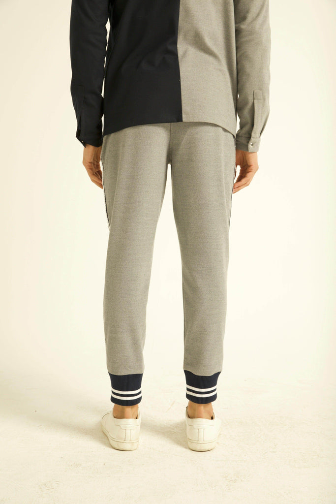GREY JOGGER WITH RIB - dash and dot dash and dot