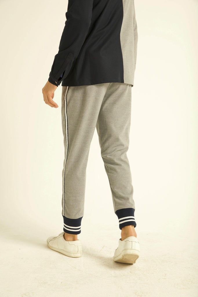 GREY JOGGER WITH RIB - dash and dot dash and dot