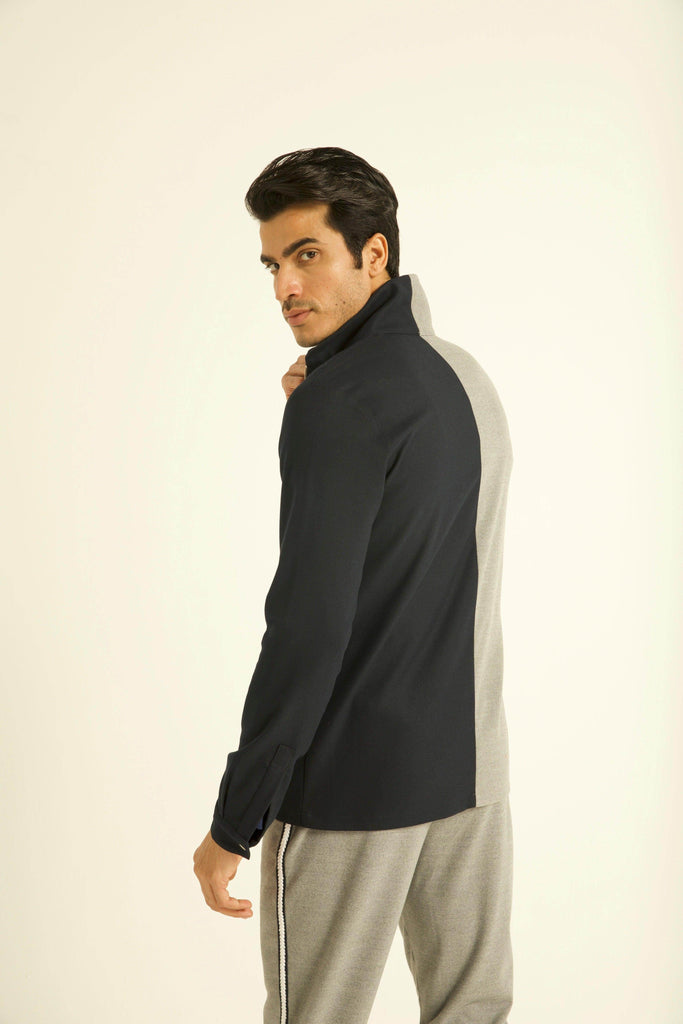 HALF & HALF JACKET - dash and dot dash and dot