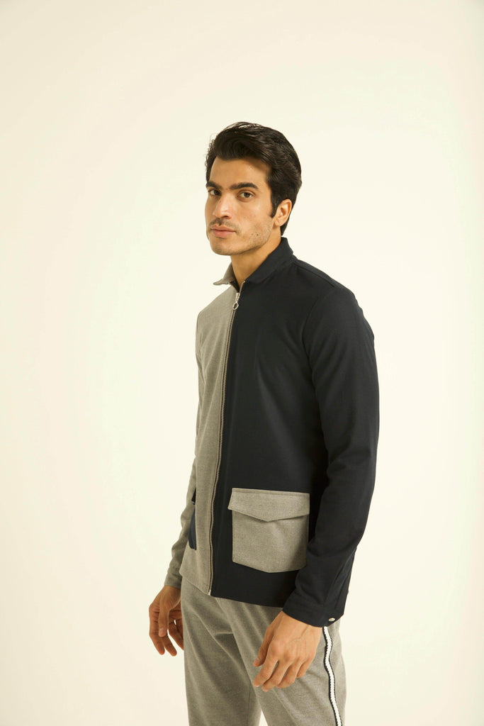 HALF & HALF JACKET - dash and dot dash and dot