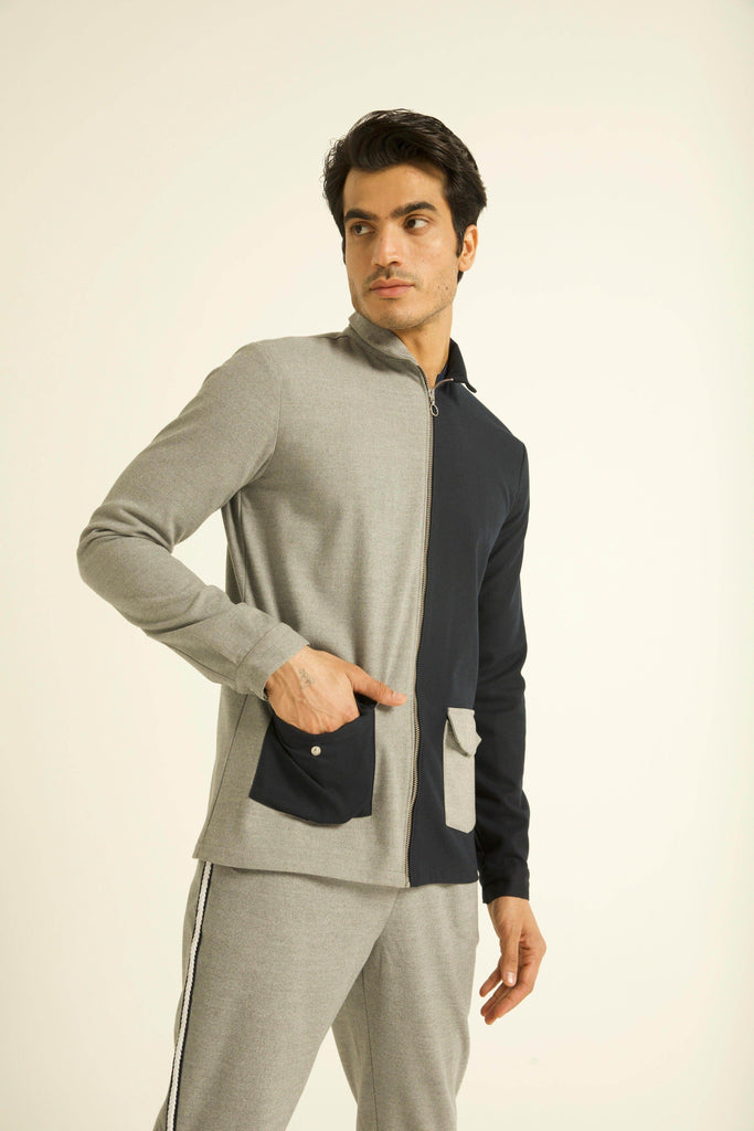 HALF & HALF JACKET - dash and dot dash and dot