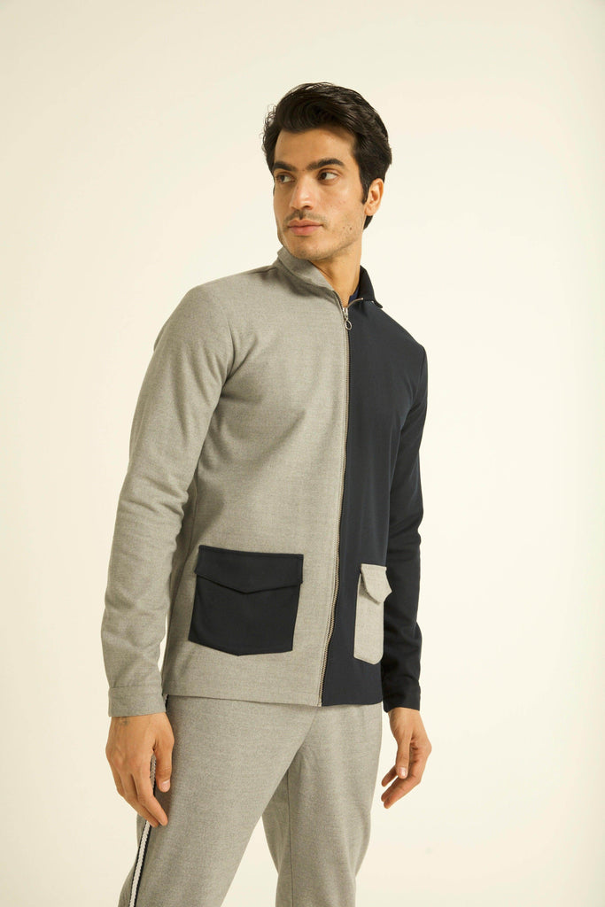 HALF & HALF JACKET - dash and dot dash and dot