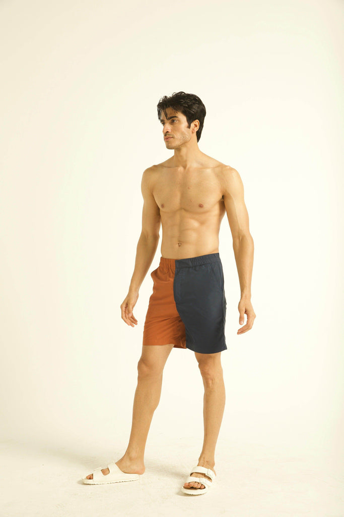 COLOUR BLOCK SWIM SHORTS - dash and dot dash and dot