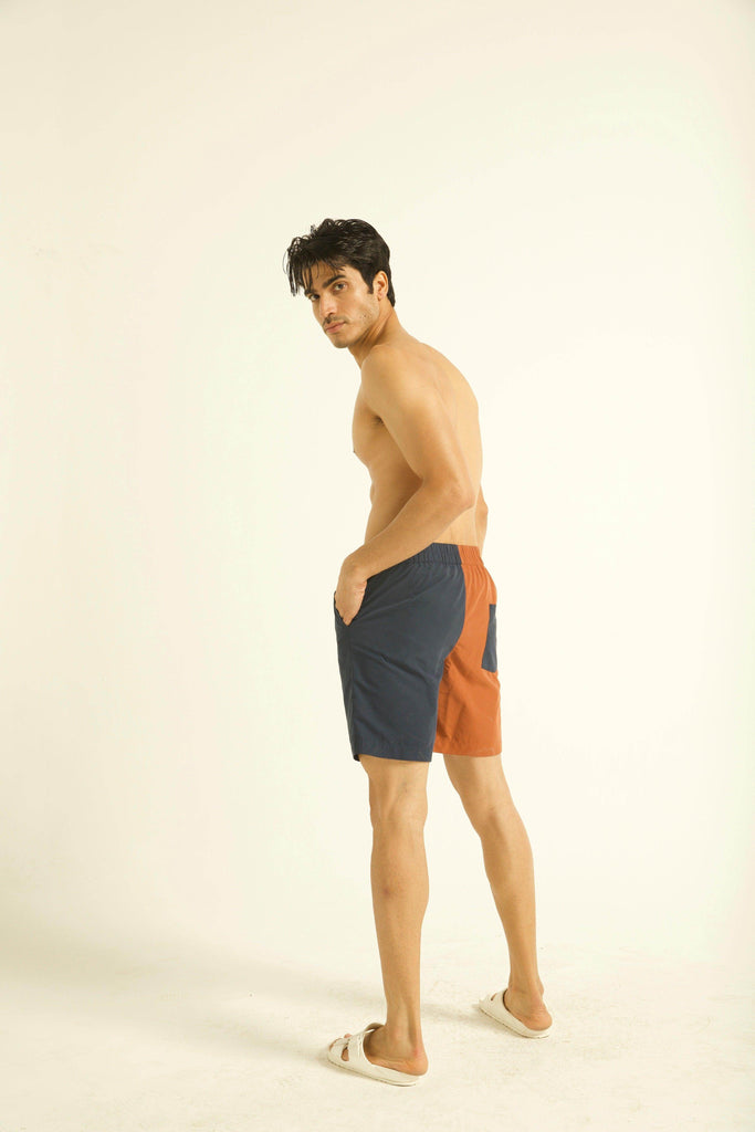 COLOUR BLOCK SWIM SHORTS - dash and dot dash and dot