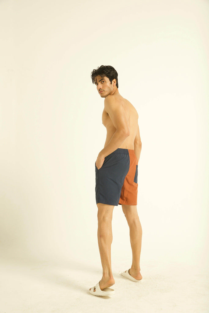COLOUR BLOCK SWIM SHORTS - dash and dot dash and dot
