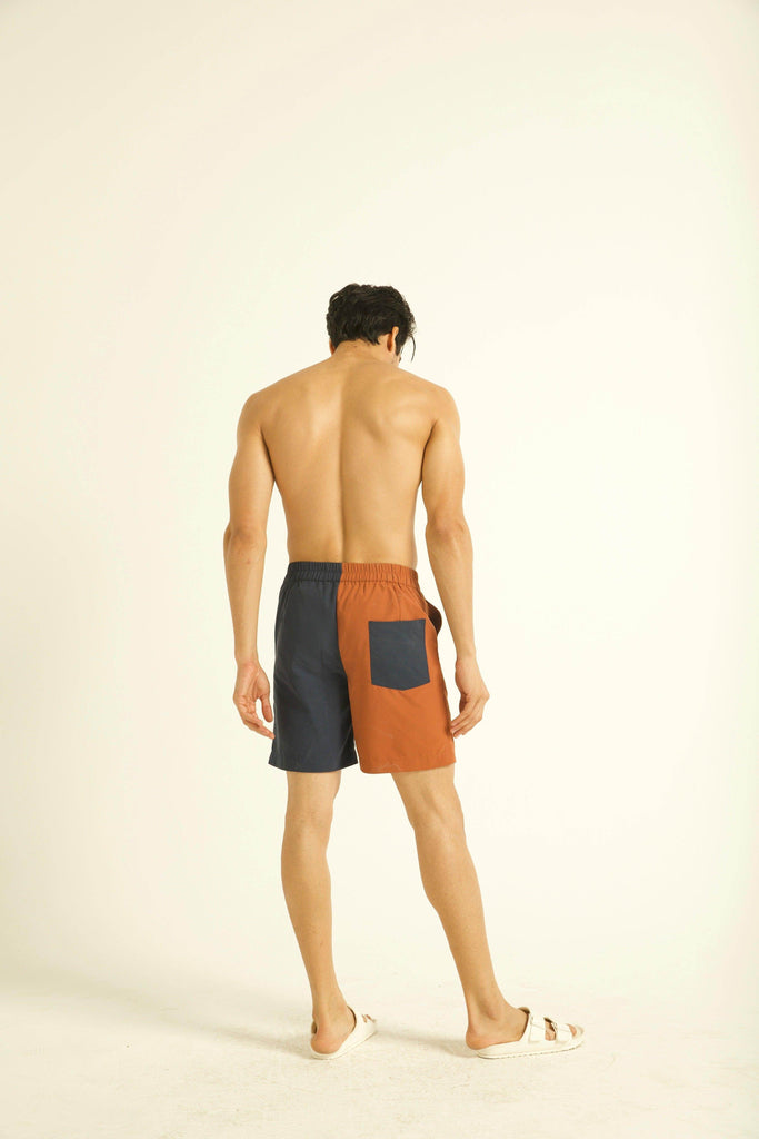 COLOUR BLOCK SWIM SHORTS - dash and dot dash and dot