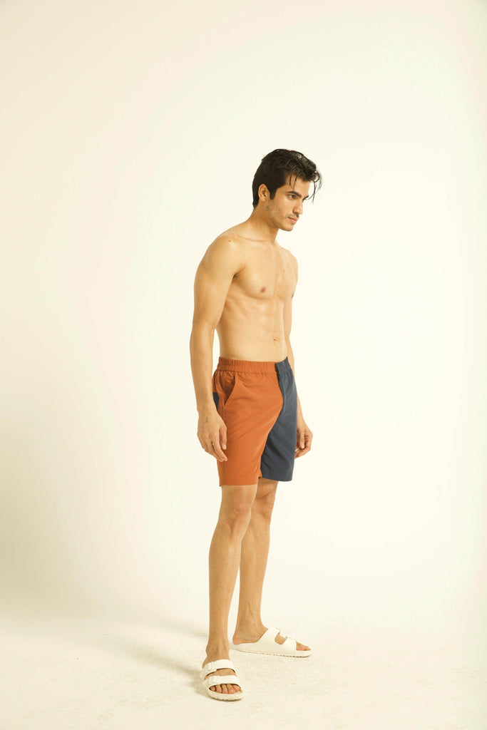 COLOUR BLOCK SWIM SHORTS - dash and dot dash and dot