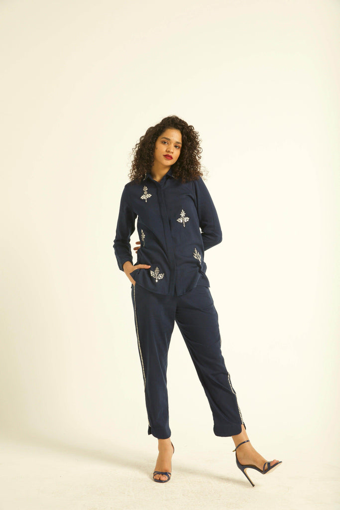 MIRROR EMBROIDERED PANT - dash and dot dash and dot