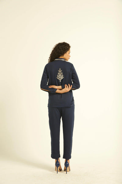 MIRROR EMBROIDERED PANT - dash and dot