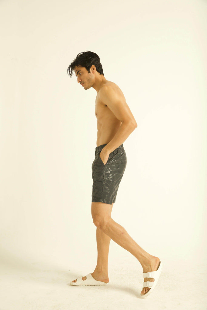 BLACK CAMO SWIM SHORTS - dash and dot dash and dot