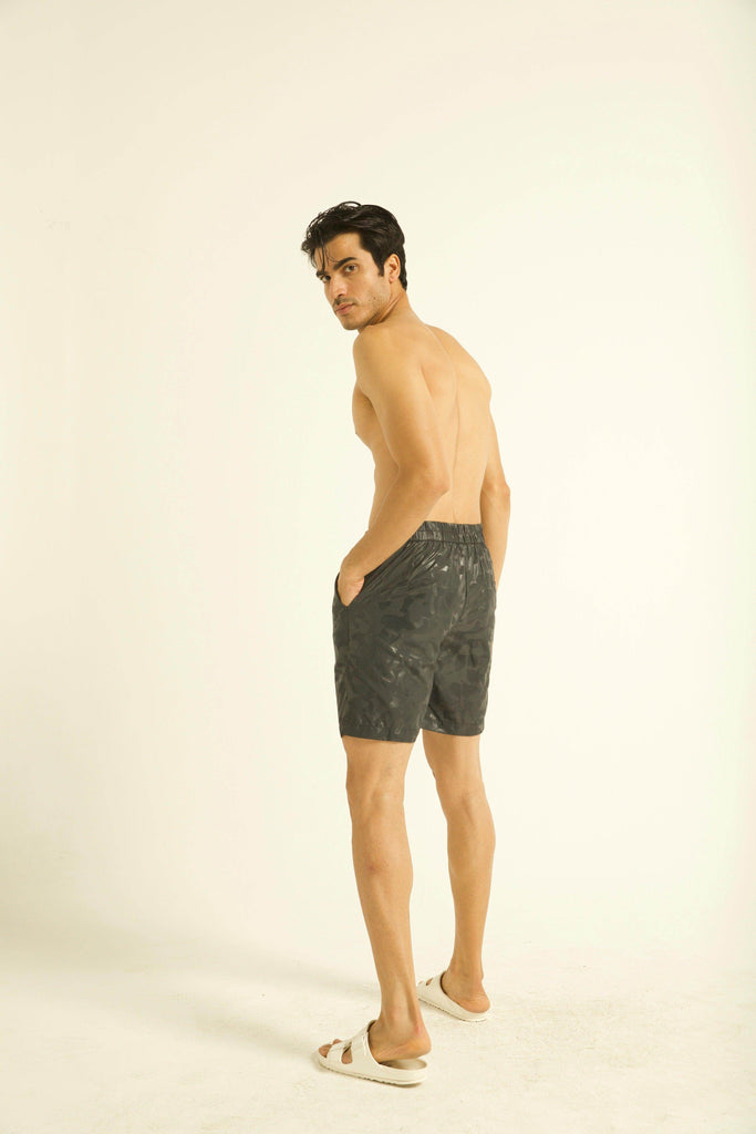 BLACK CAMO SWIM SHORTS - dash and dot dash and dot