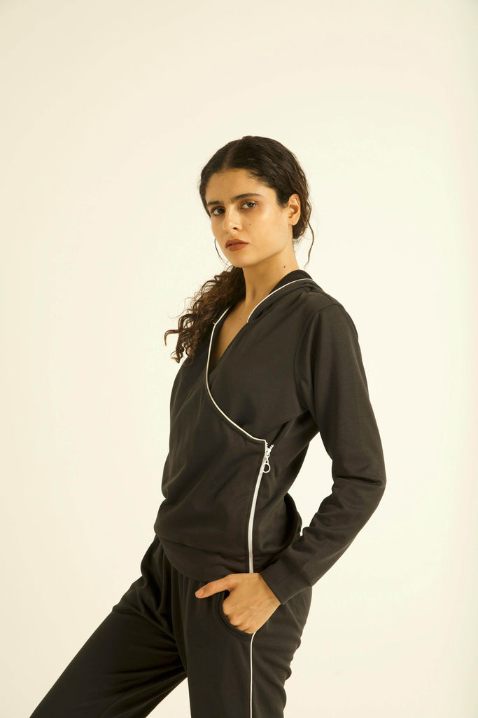 WRAP HOODIE - dash and dot dash and dot