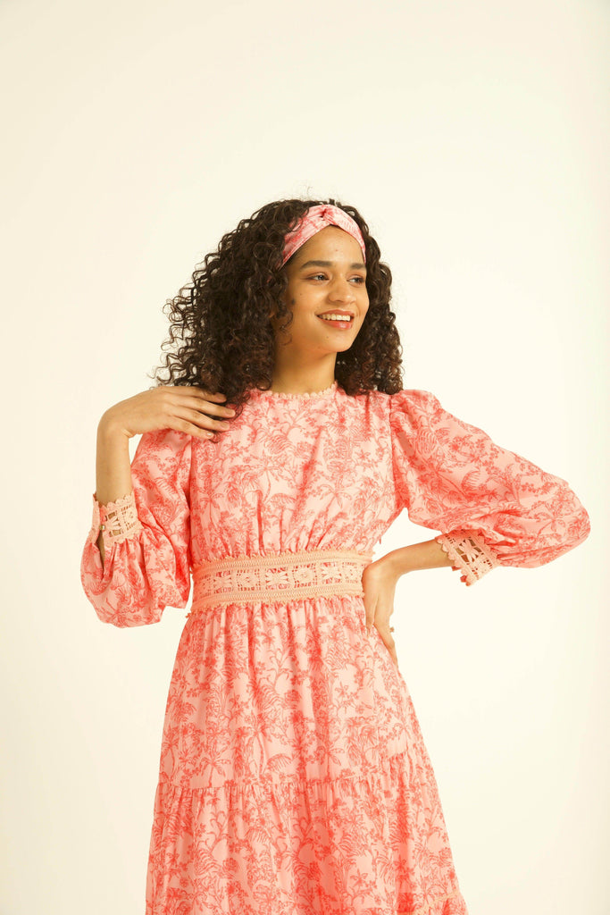PRINTED LACE DRESS - dash and dot dash and dot