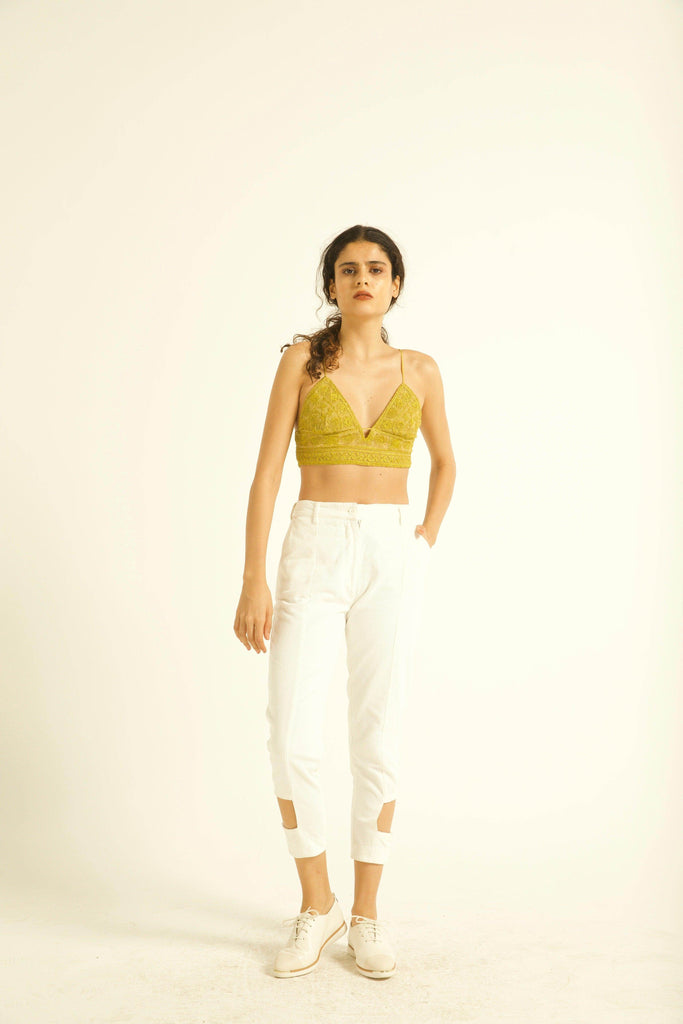 CUTOUT CORDUROY PANT - dash and dot dash and dot