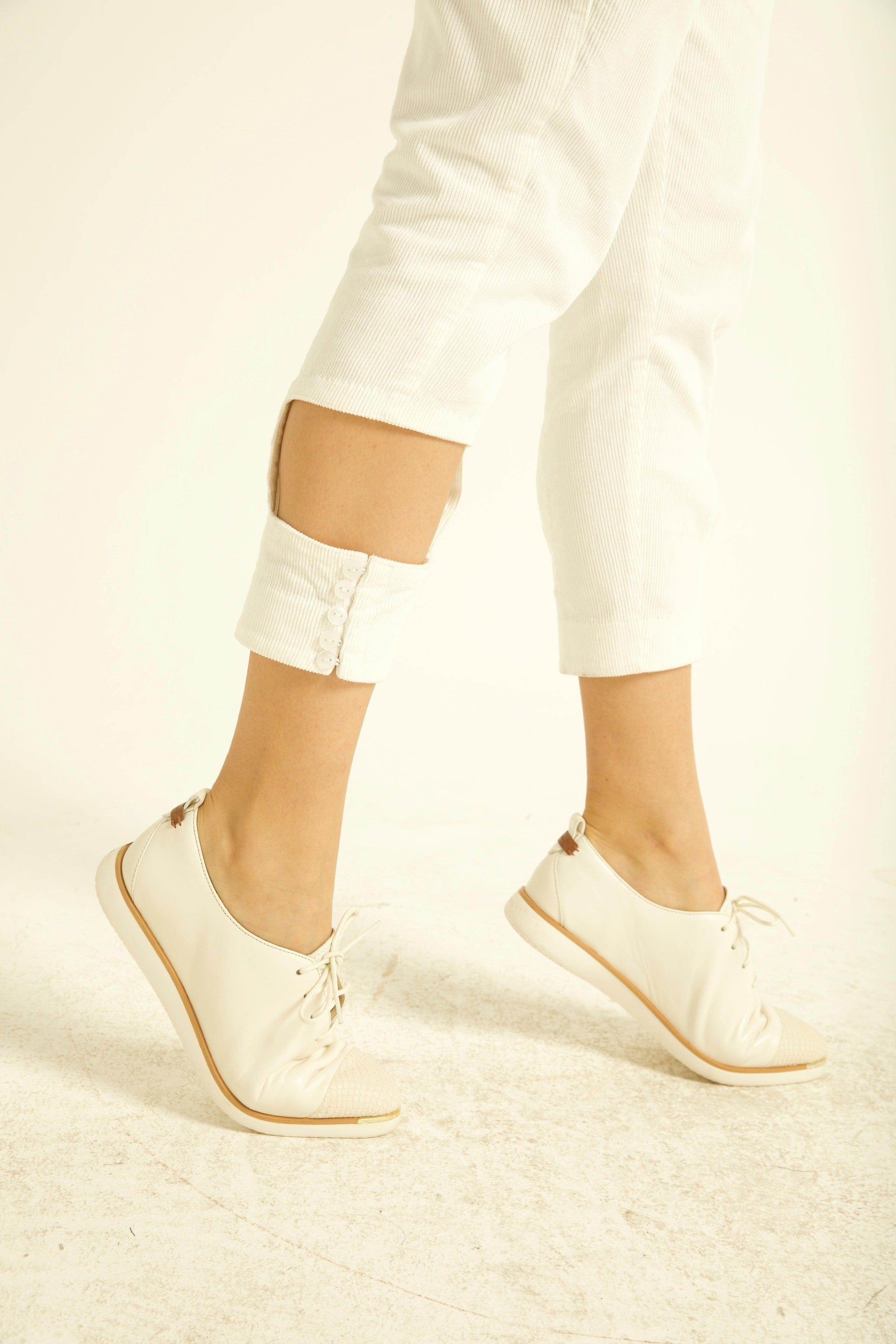 CUTOUT CORDUROY PANT - dash and dot