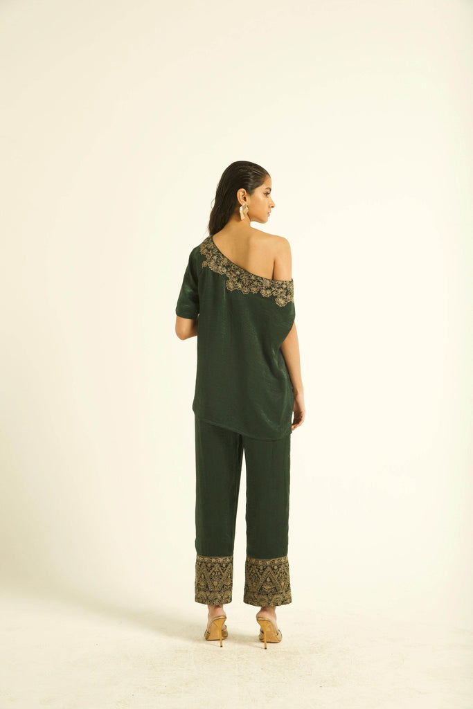 EMBROIDERED CUFF PANT - dash and dot dash and dot