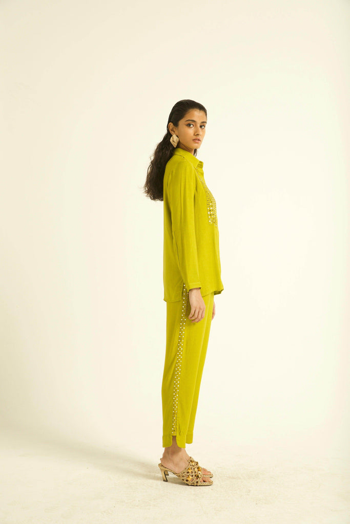 MIRROR EMBROIDERED PANT - dash and dot dash and dot