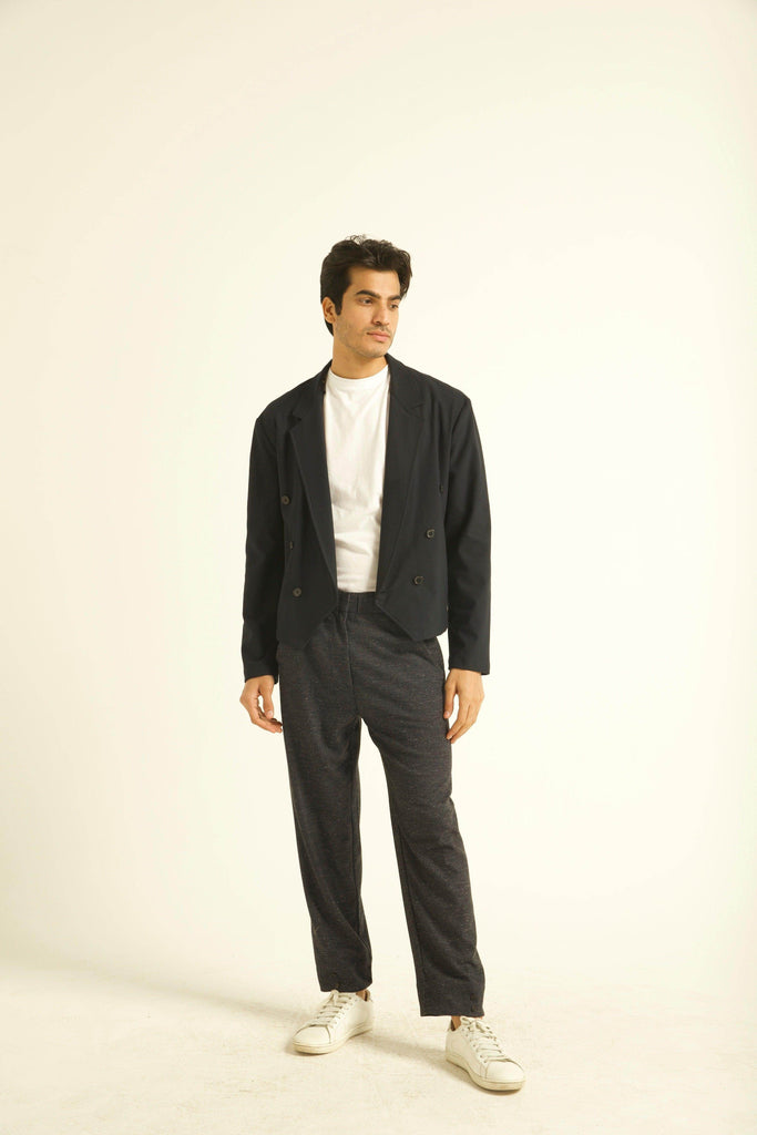 DOUBLE-BREASTED CROP BLAZER - dash and dot dash and dot