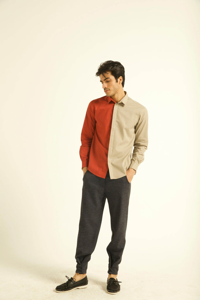 BUTTON CUFF TROUSER - dash and dot dash and dot