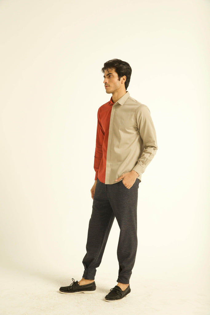 BUTTON CUFF TROUSER - dash and dot dash and dot